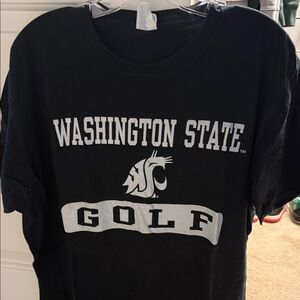 Washington State Golf Black T-Shirt